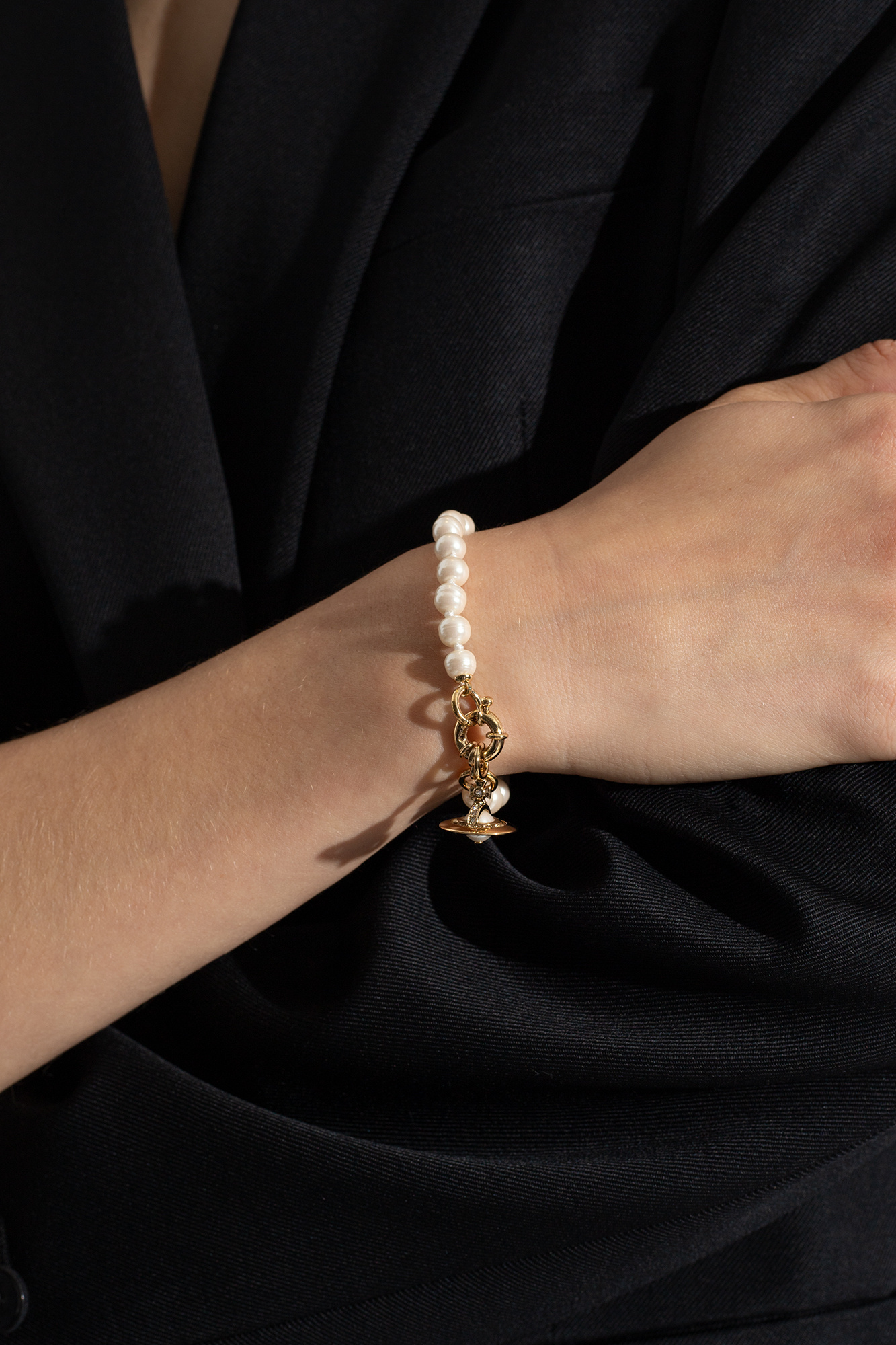 Vivienne Westwood 'Aleksa' glass pearl bracelet | Women's Jewelery